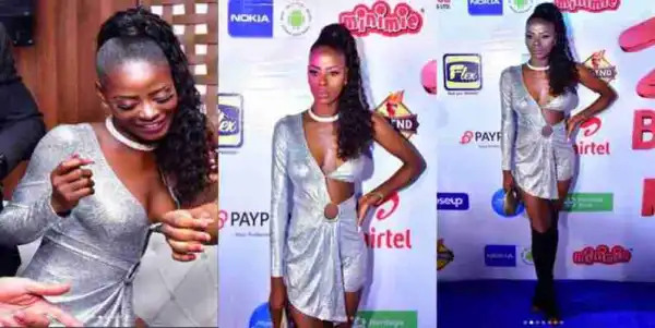 #BBNaija: Khloe Slams Critics of Her Dress to Eviction Party (Photos)